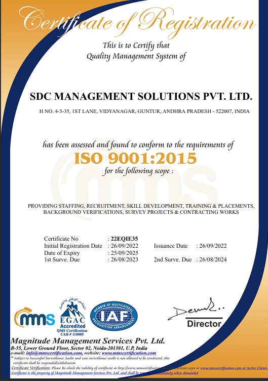 ISO Certification